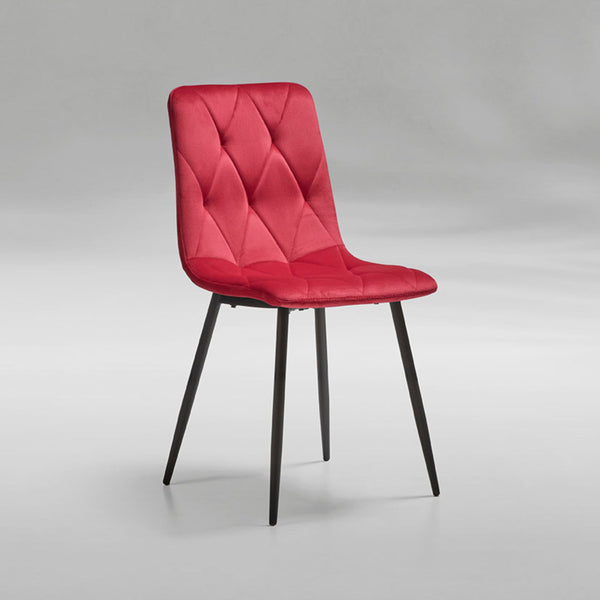 Chaises ST2209 — Lot de 4 · Velours capitonné