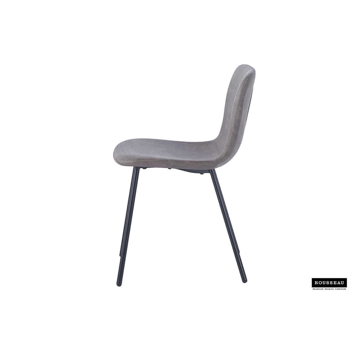 Chaise Susan — PU, taupe ou gris foncé