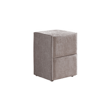 Lit Cali — Boxspring velours à tête galbée