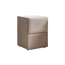 Lit Clara Beige — Boxspring velours à coffres