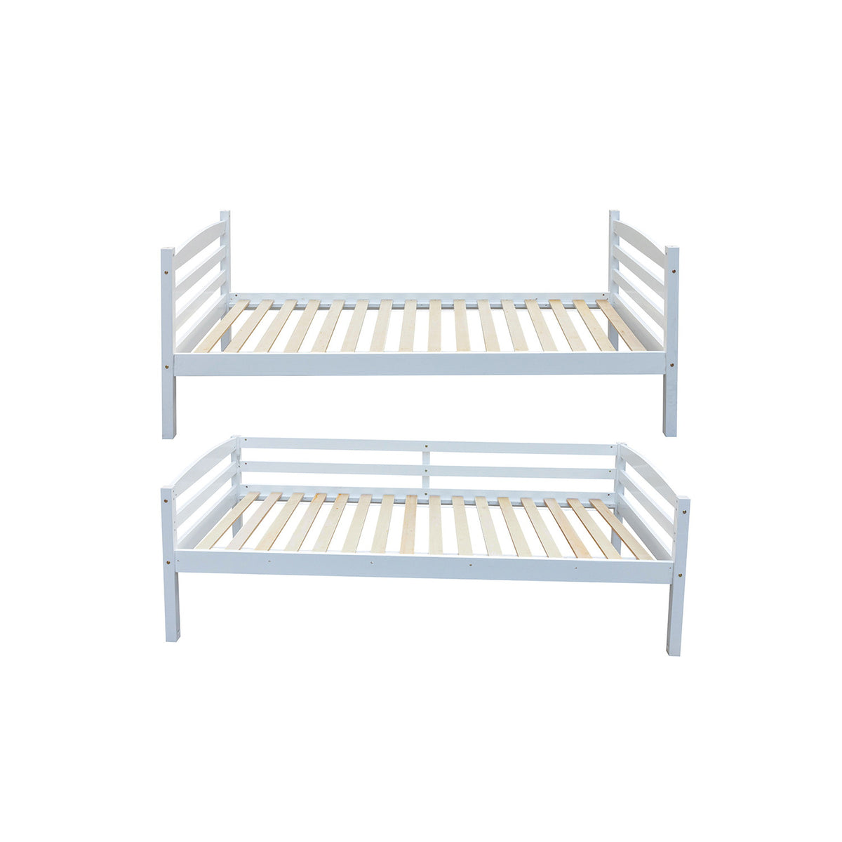 Lit superposé Roy 90x200 — Divisible, blanc