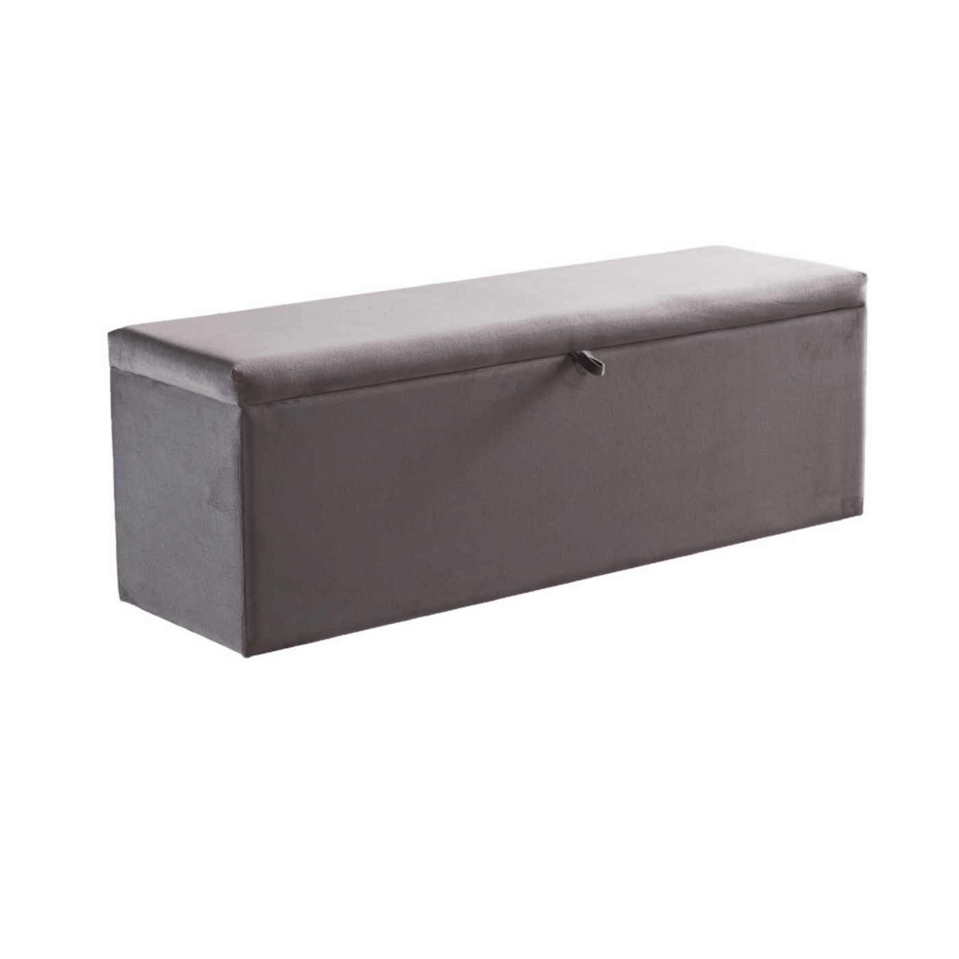 Lit Sydney Gris — Boxspring Chesterfield à coffres