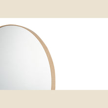 Miroir Ria — Rond, chêne vieilli