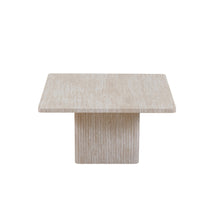 Set de 2 tables basses Bobby — Décor travertin beige