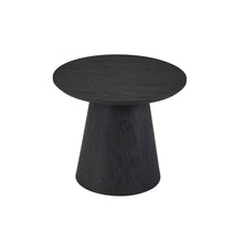 Table d'appoint Miklos — 60 cm ronde, décor brun foncé