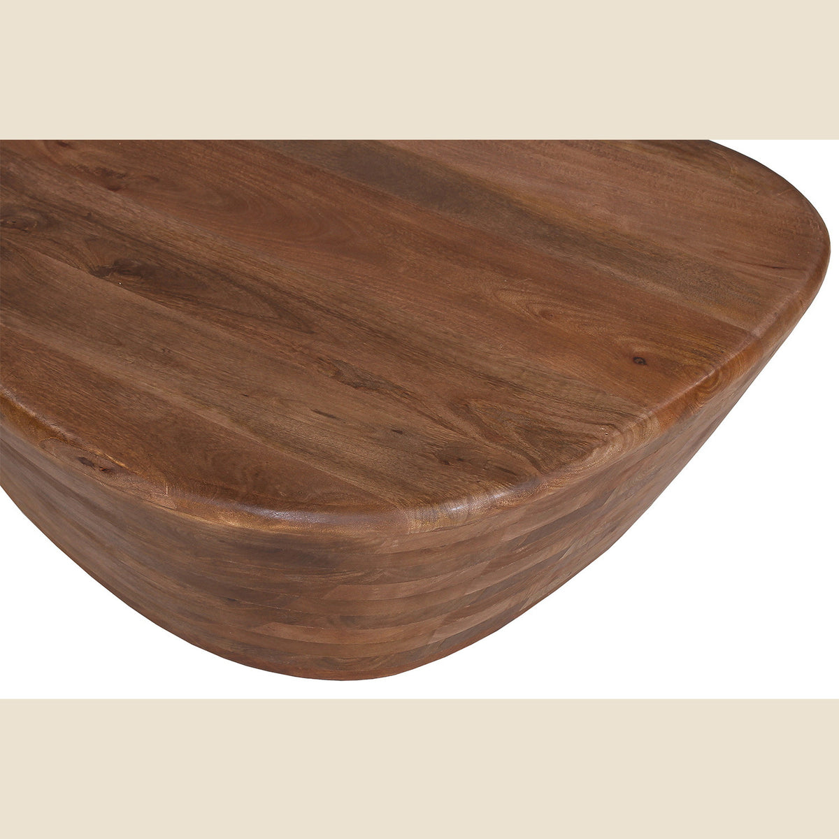 Table basse Evan — Bois de manguier massif