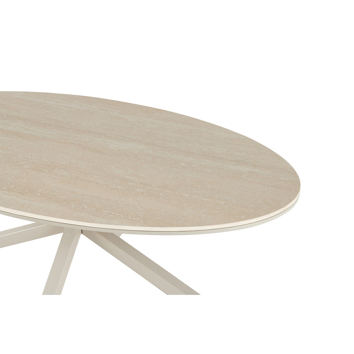 Table basse Noa — Aspect travertin