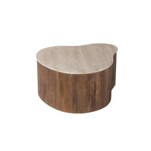 Table basse Paul — Manguier & travertin