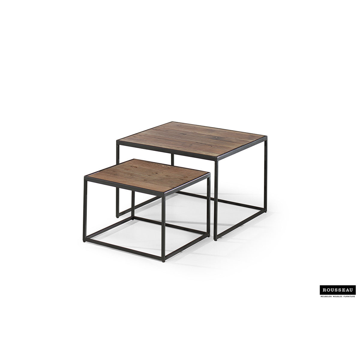 Table basse Quinn (set de 2) — Bois de manguier