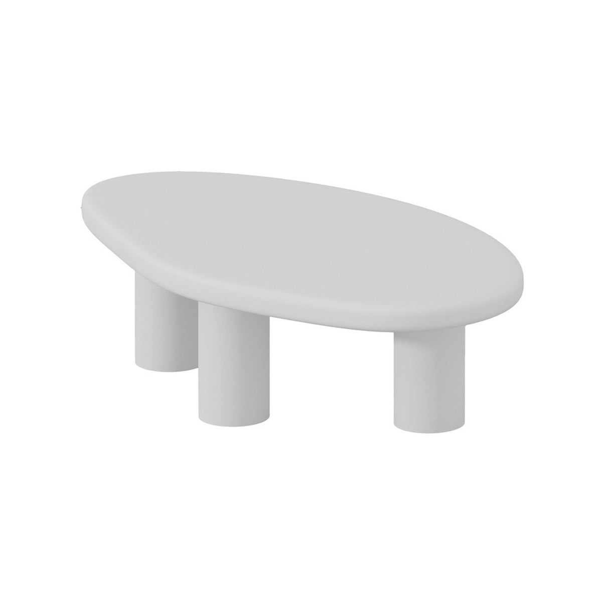 Table basse Tavira — Effet ciment écru
