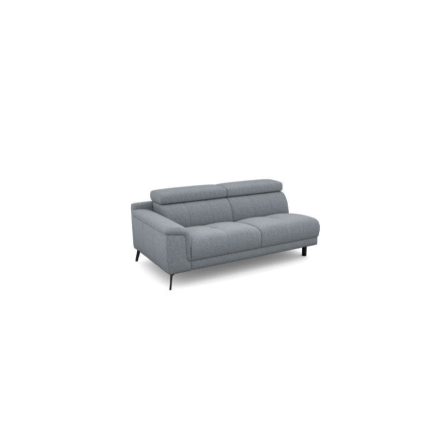 Salon d'angle modulaire Lenon — Gris clair chiné