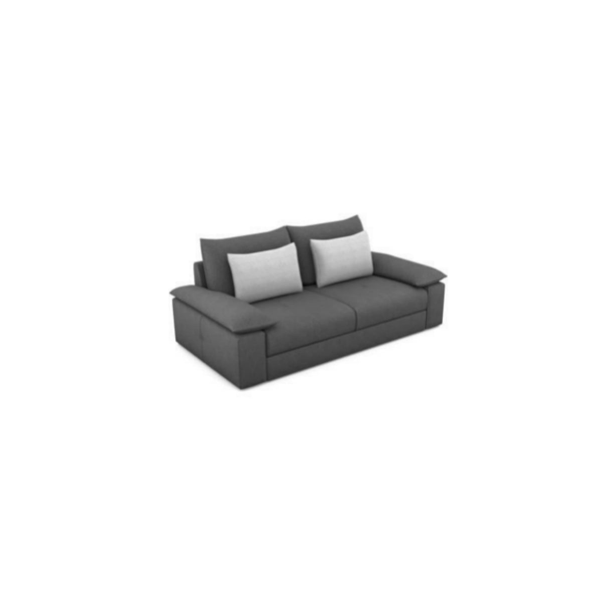 Canapé droit Quazi — Gris anthracite