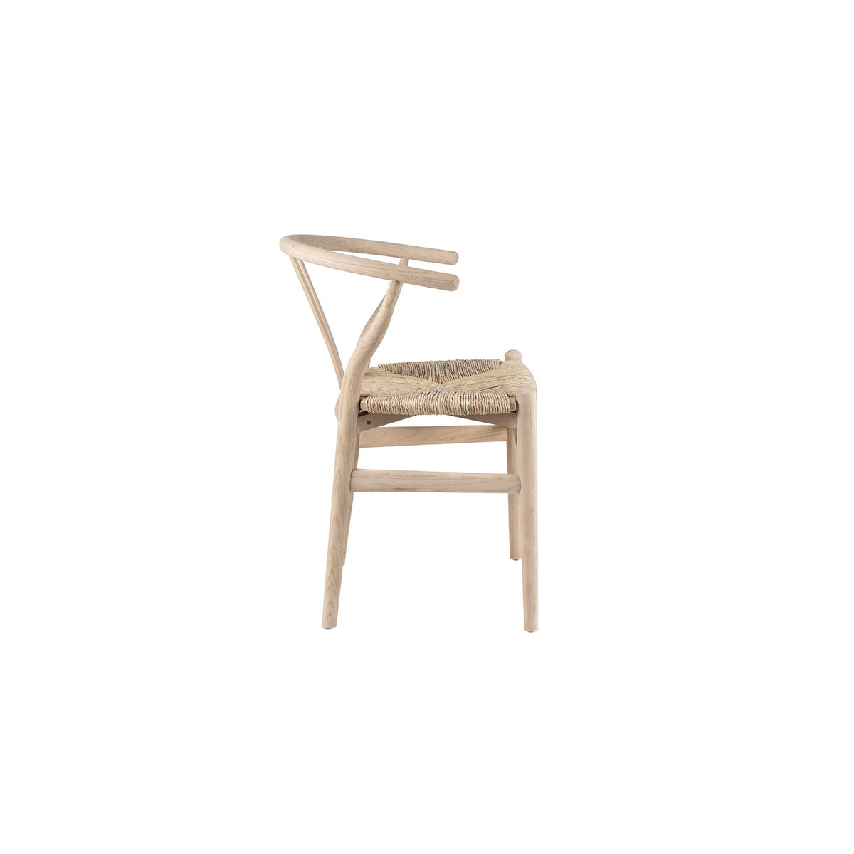 Chaise Bart — Orme massif et assise tissée