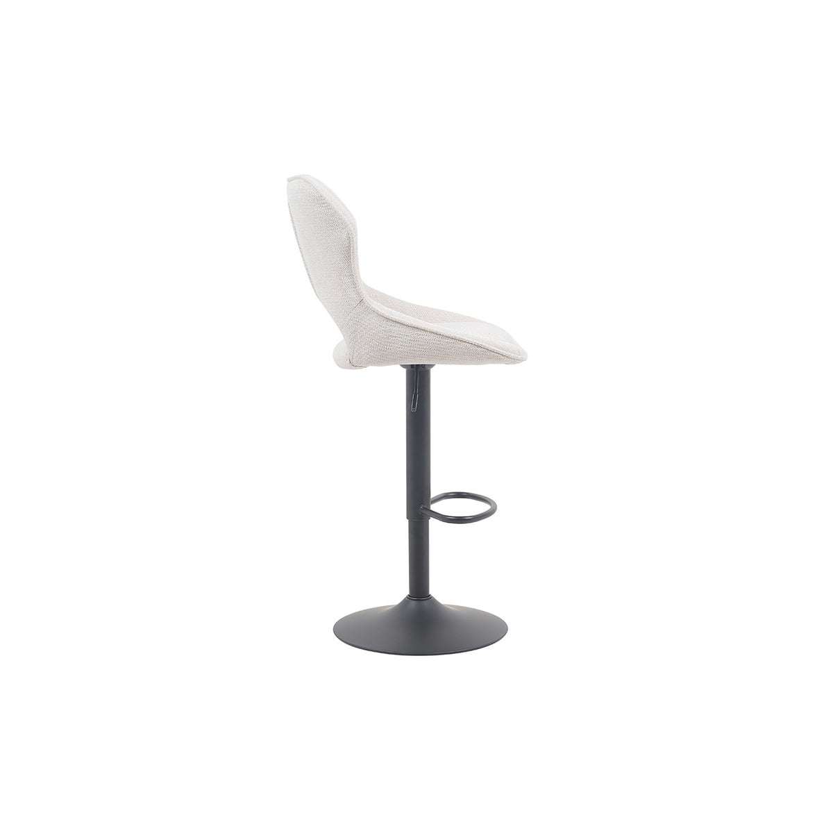 Chaise de bar Mori — Tissu, hauteur réglable