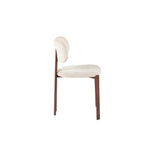 Chaise Jade — Noyer et tissu