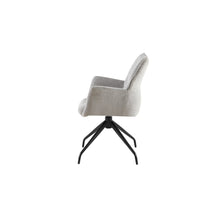 Chaise Lamor — Pivotante, tissu gris
