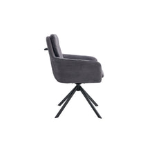 Chaise Luna — Velours côtelé, pivotante