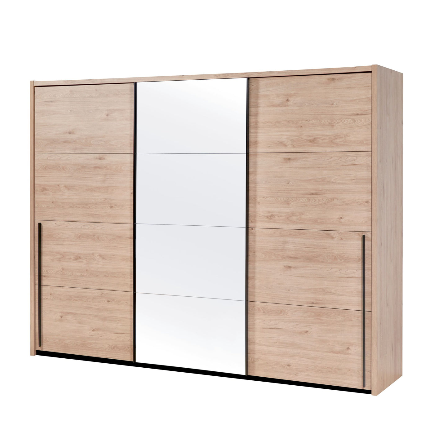 Armoire 3 portes coulissantes Viola CASTELLA 280 cm avec miroir fumé central