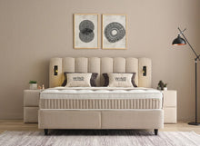 Lit Wind — Boxspring scandinave à coffres de rangement