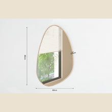 Miroir Roza — Forme organique, chêne vieilli