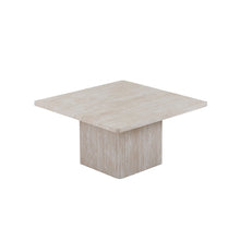 Set de 2 tables basses Bobby — Décor travertin beige