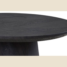 Table d'appoint Miklos — 60 cm ronde, décor brun foncé