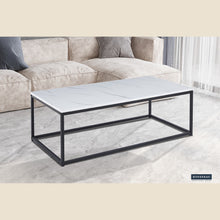 Table basse Dallas — Décor pierre ou marbre