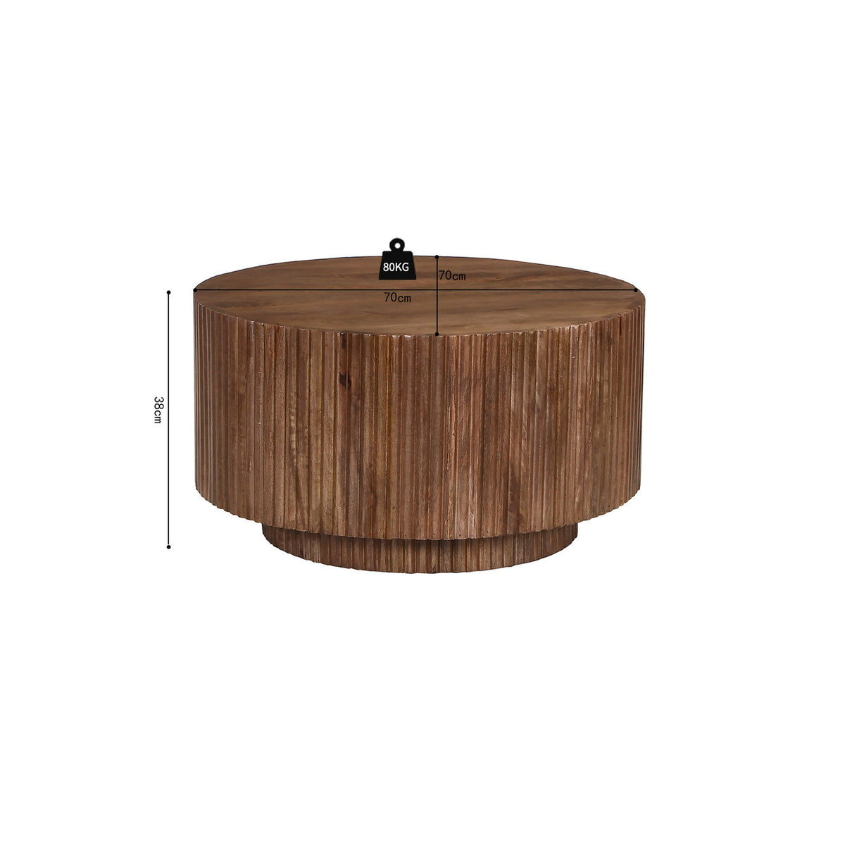 Table basse Victor — Bois de manguier