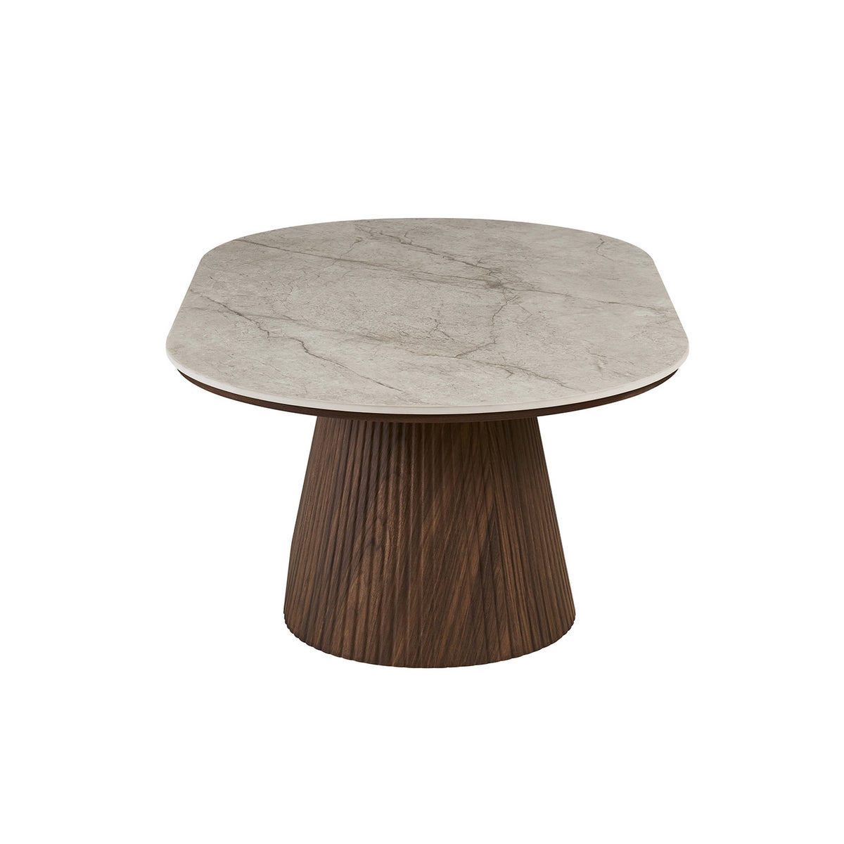 Table basse Vigo 120 cm — Plateau effet pierre