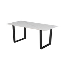 Table Poséidon — Pierre brillante blanche