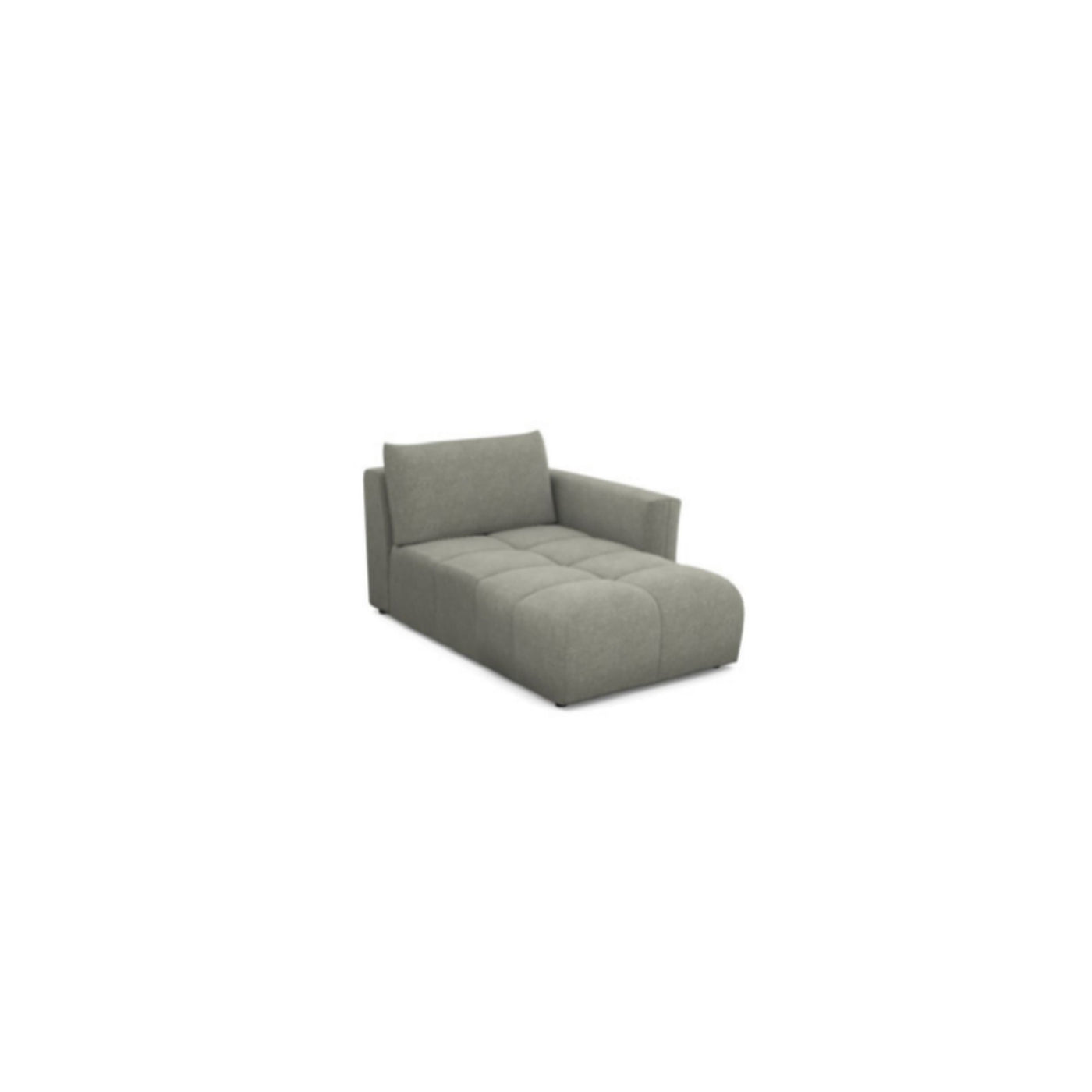 Salon d'angle modulaire Amber — Gris clair chiné