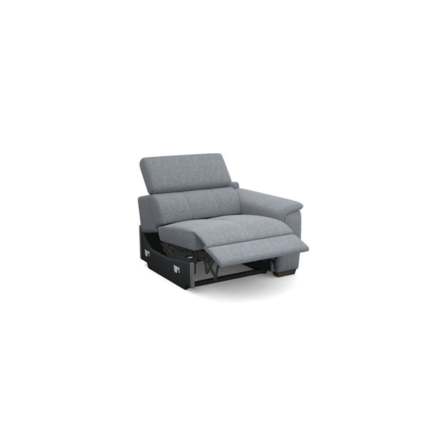 Salon d'angle modulaire Atlanta — Gris bleuté