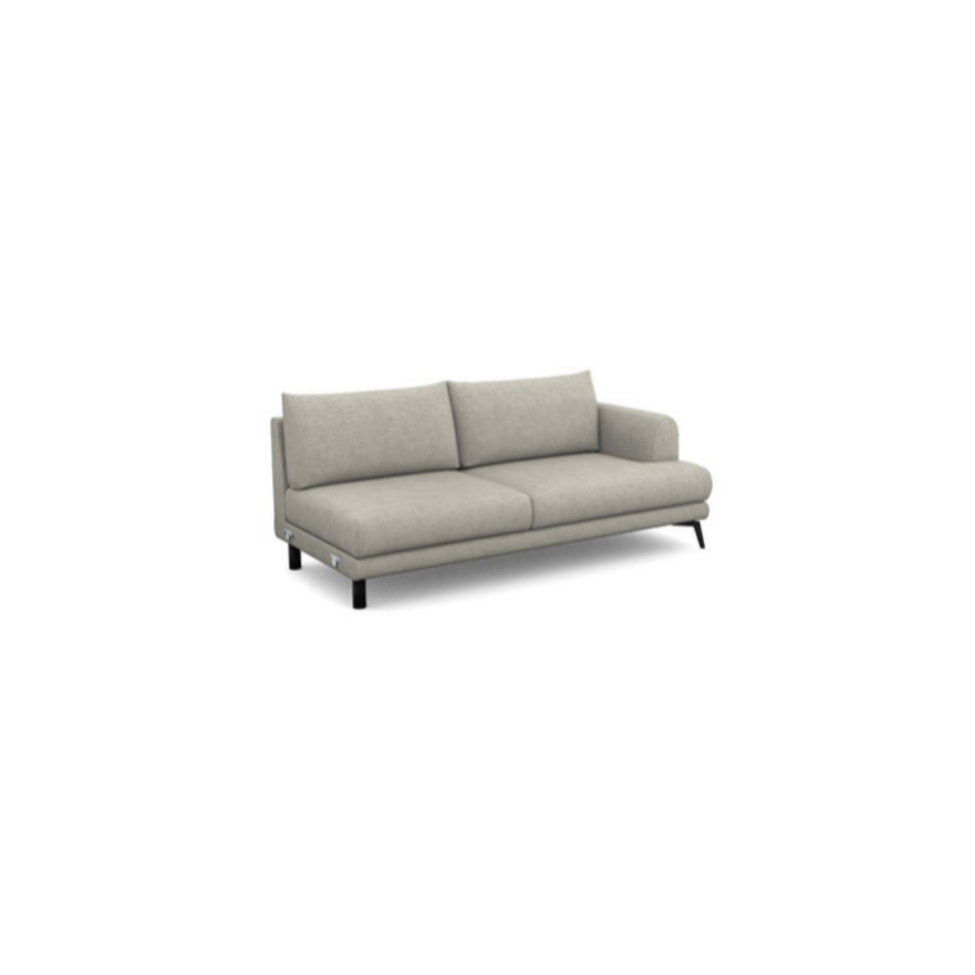 Salon d'angle modulaire Inferno — Gris clair