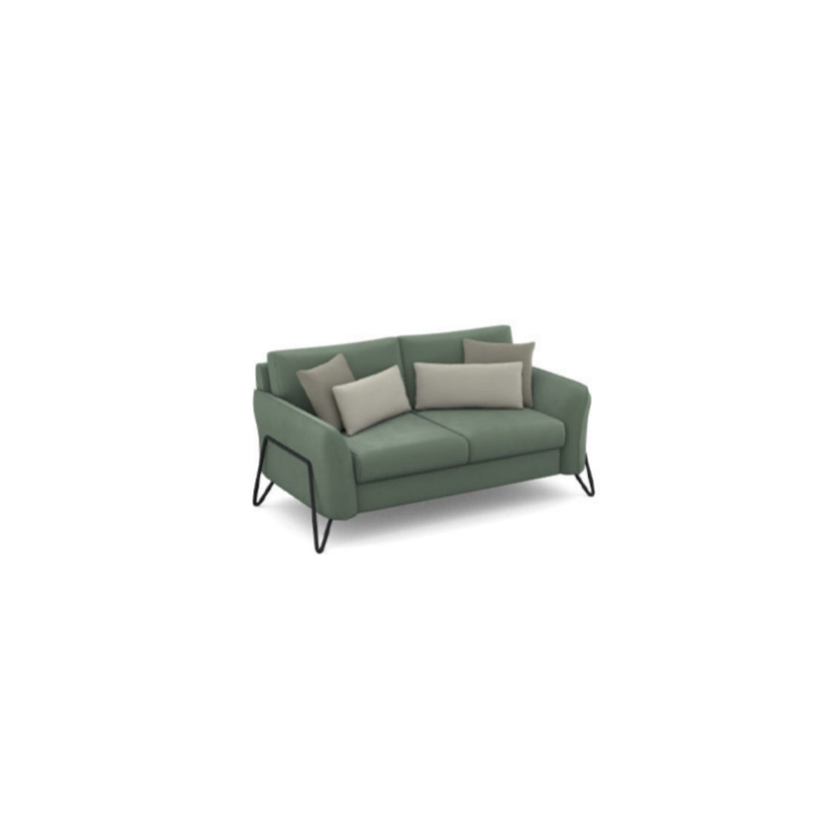 Canapé droit Stark — Gris taupe