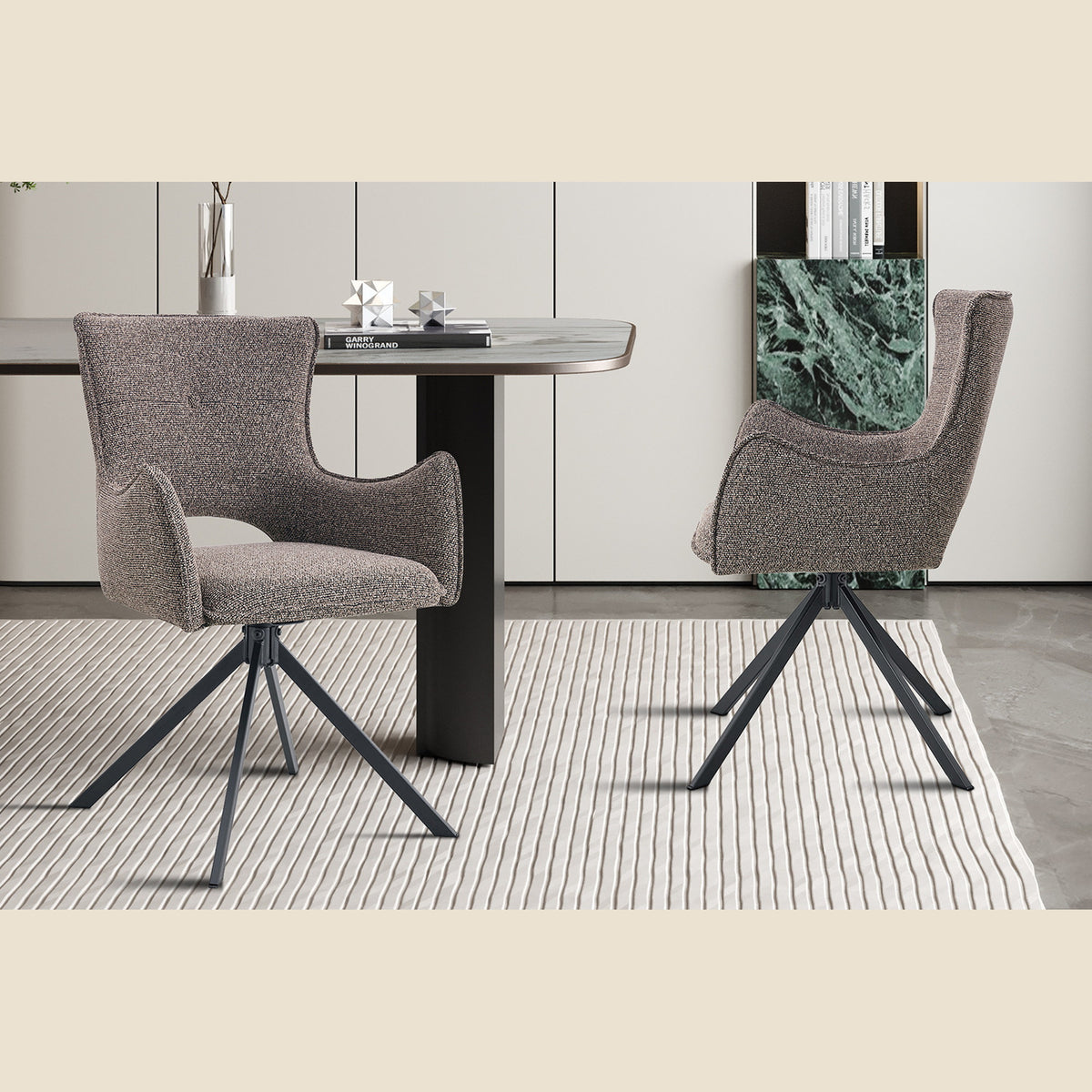 Chaise Billy pivotante — Tissu