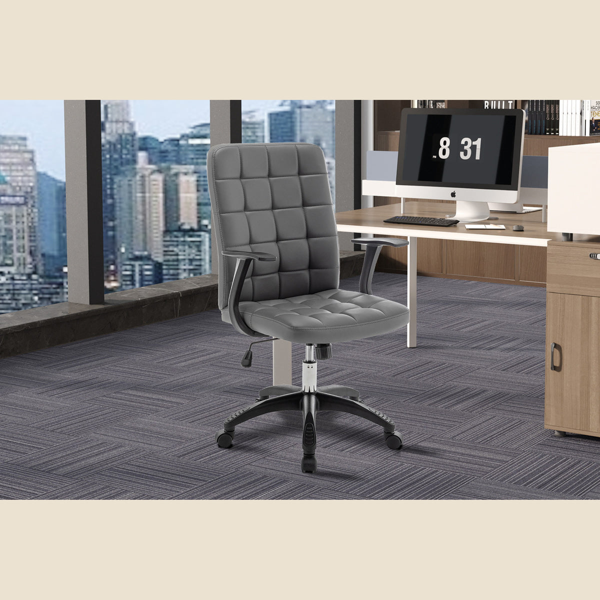 Chaise de bureau Luka — Simili cuir