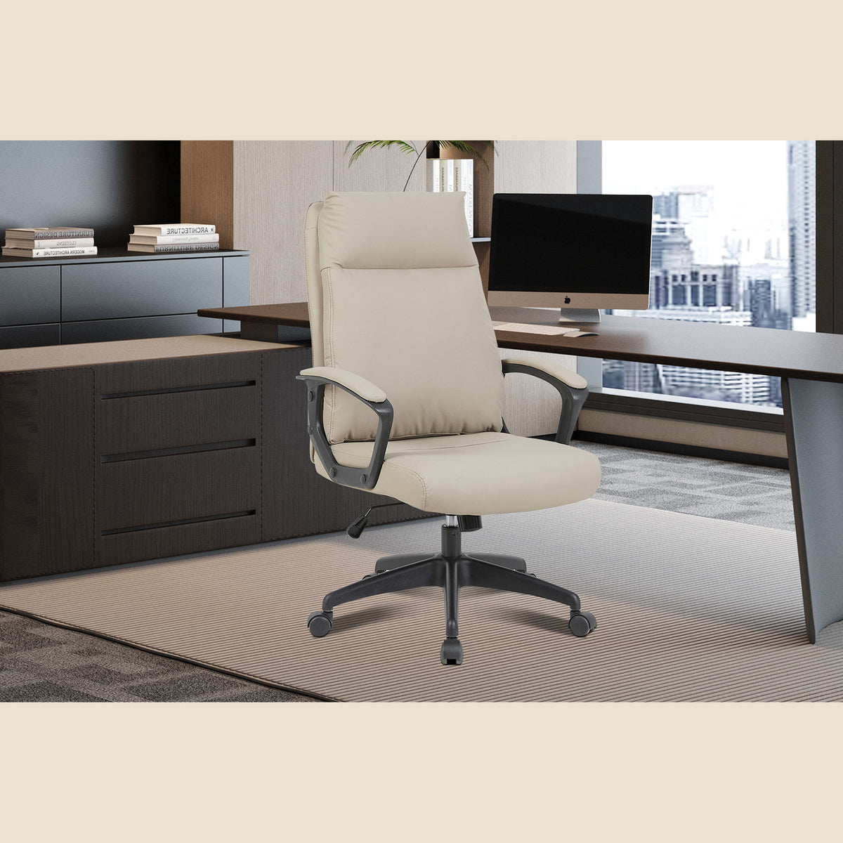 Chaise de bureau Samuel — Simili cuir