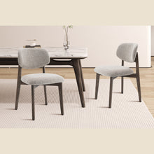 Chaise Carmen — Chêne massif et tissu