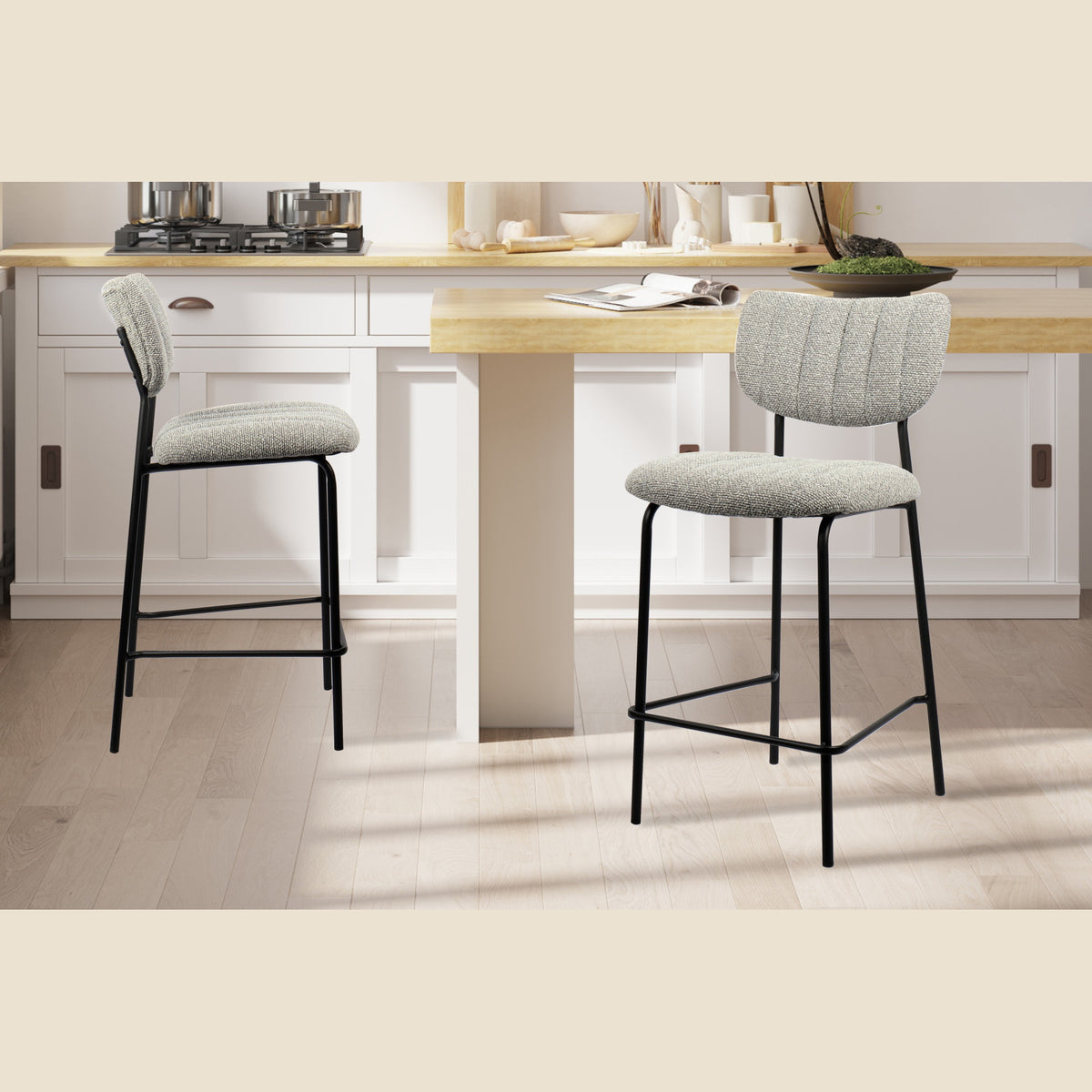 Chaise de comptoir Antura — Tissu