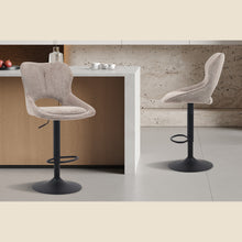 Chaise de bar Mori — Tissu, hauteur réglable