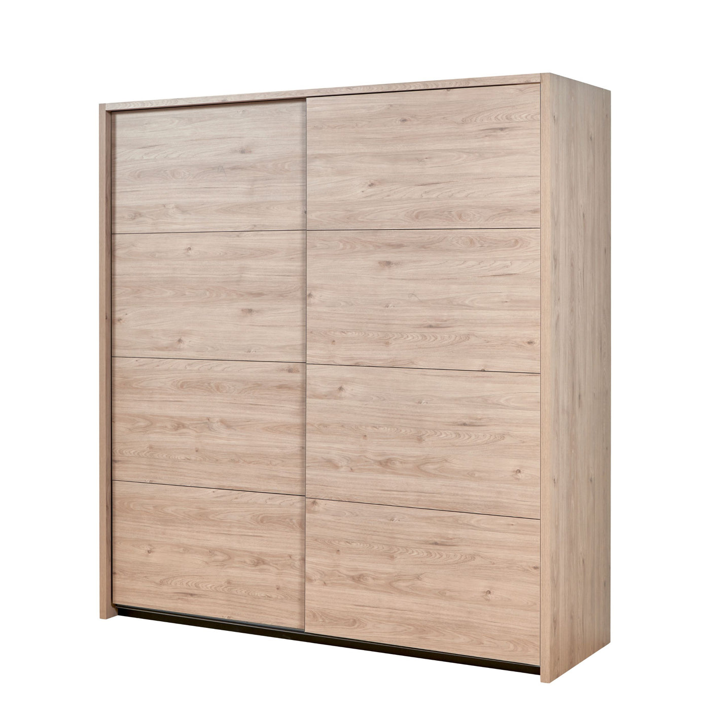 Armoire 2 portes coulissantes Viola CASTELLA 200 cm, finition chêne naturel CASTELLA