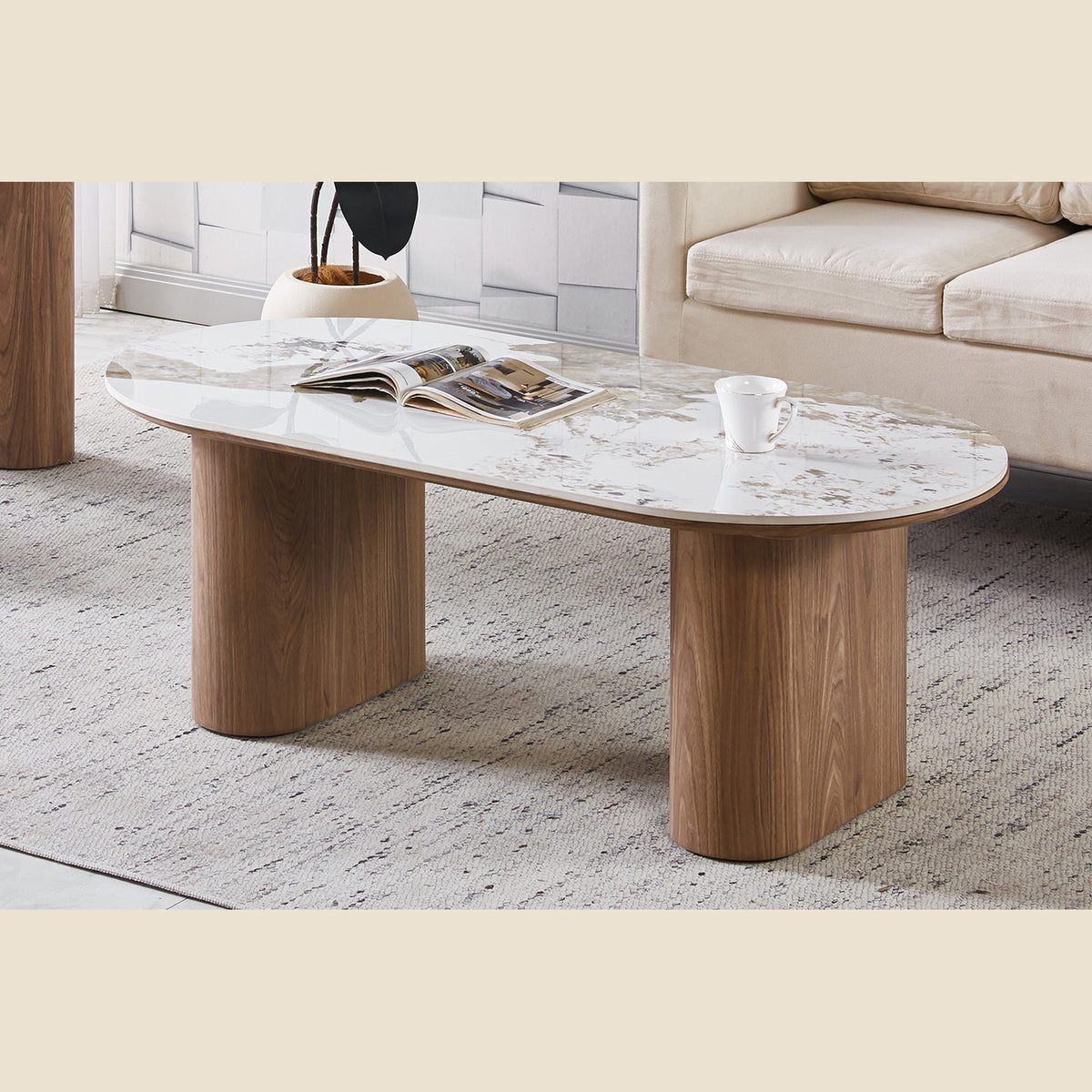 Table basse Evora — Pierre brillante Pandora