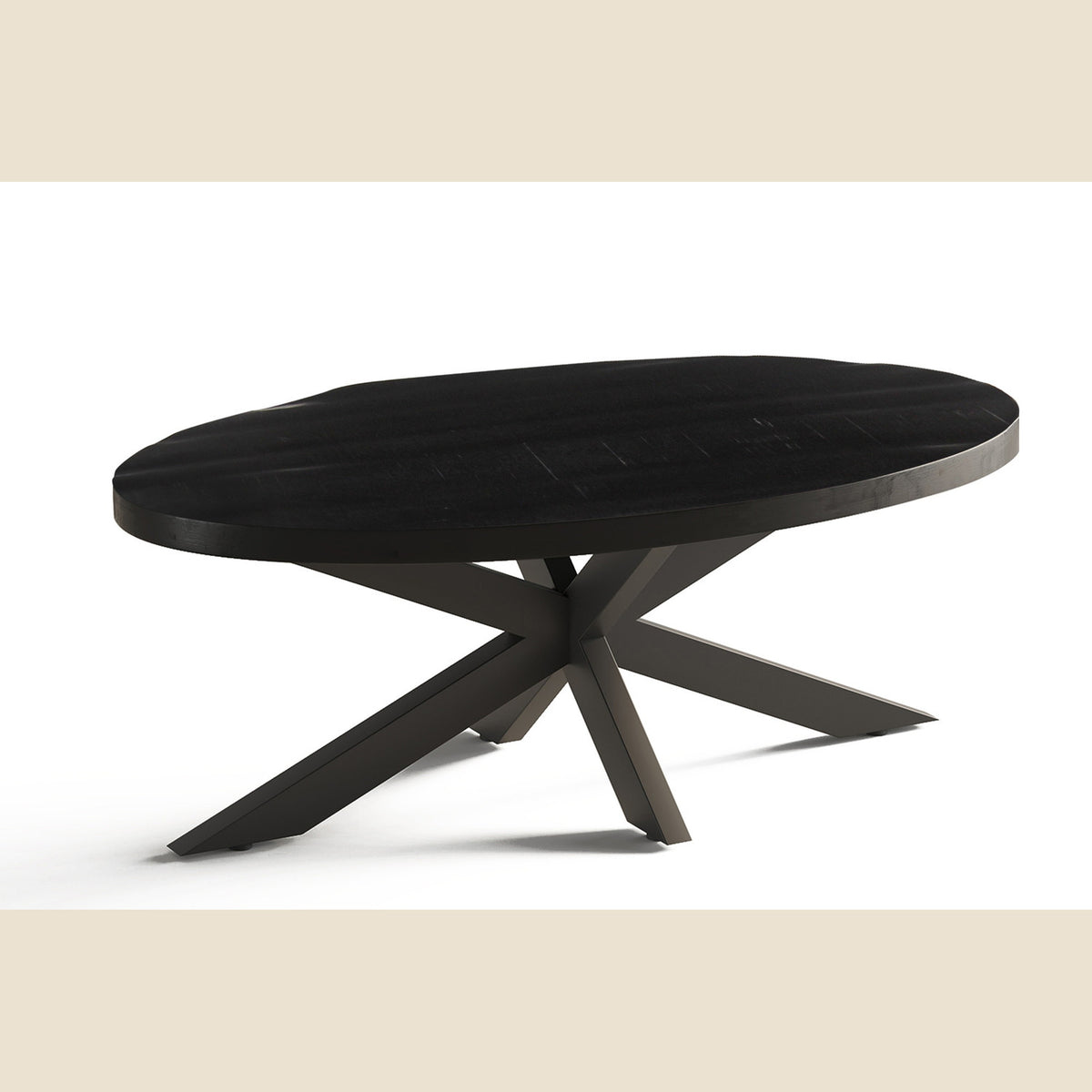 Table basse Madeira — Ovale, bois de manguier
