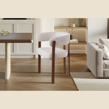 Chaise avec accoudoirs Julia — Tissu chiné