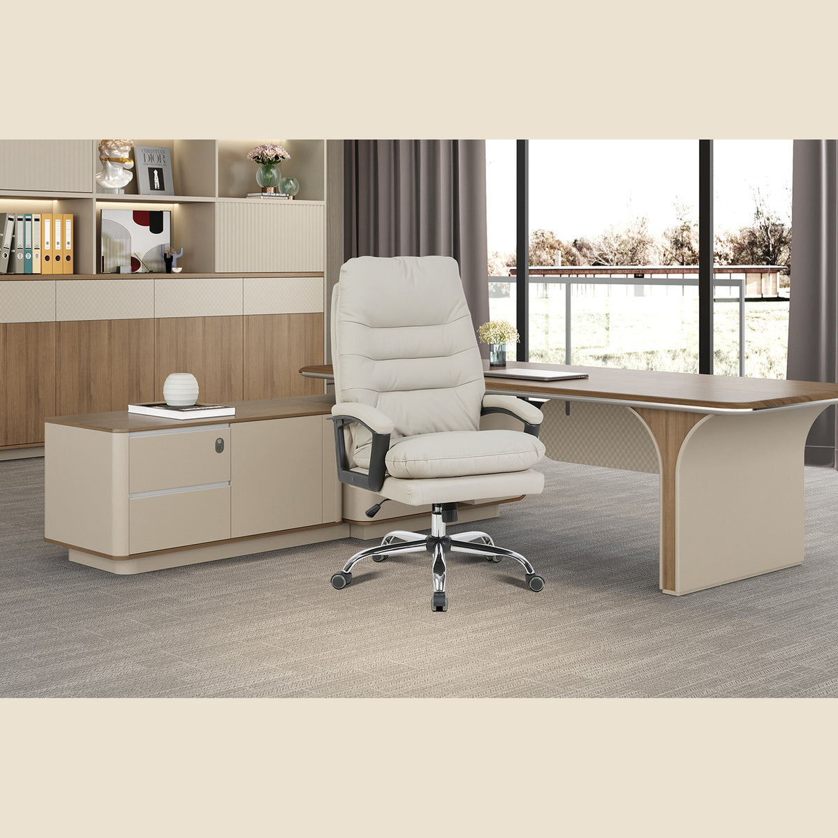 Chaise de bureau Daniel — Simili cuir