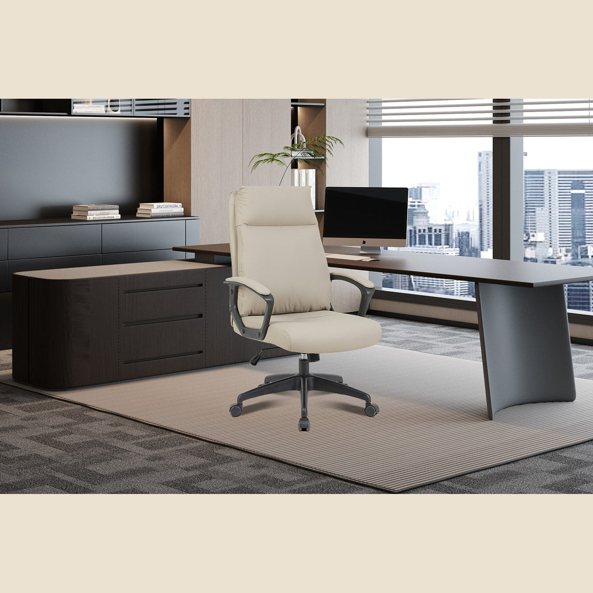 Chaise de bureau Samuel — Simili cuir
