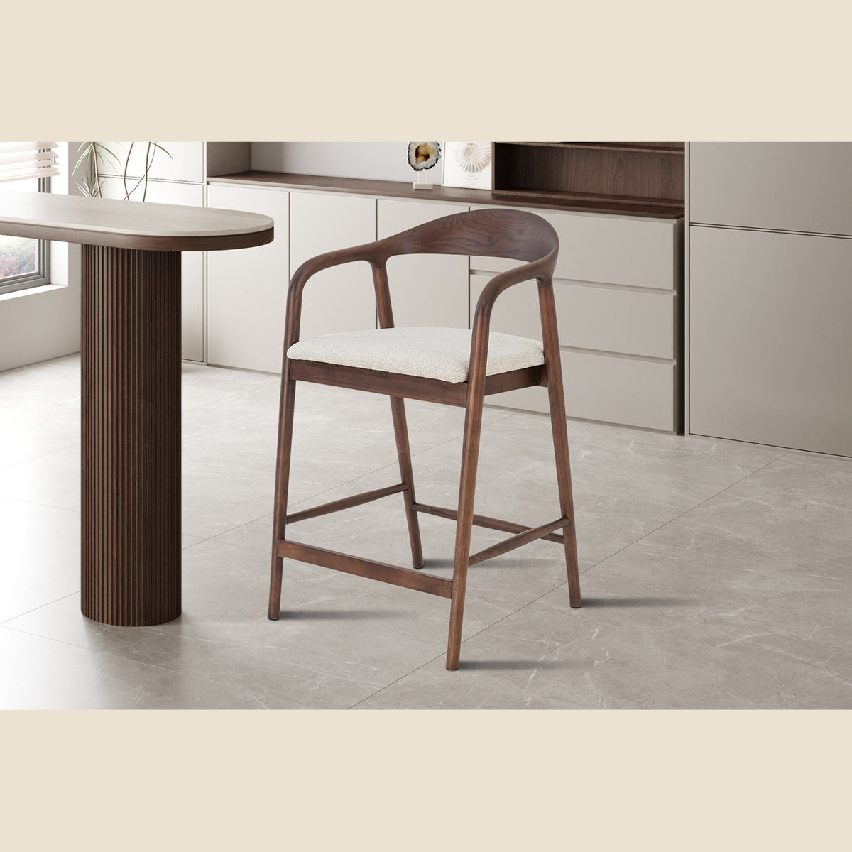 Chaise de comptoir Claire — Frêne massif