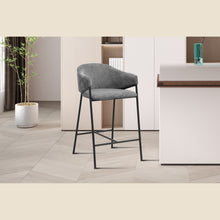 Chaise de comptoir Hugo — Velours côtelé