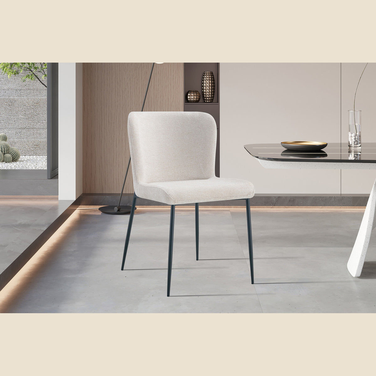 Chaise Lisa — Bouclé ou tissu