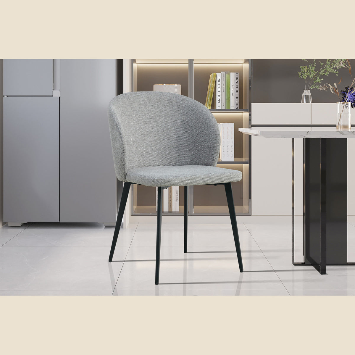 Chaise Toledo — Tissu ou bouclé